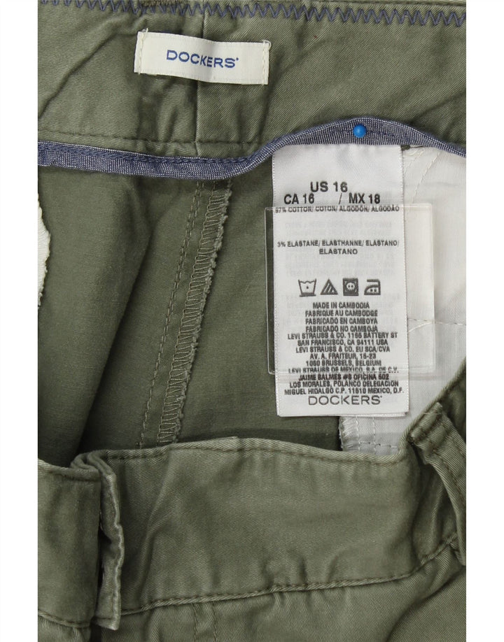 DOCKERS Womens Chino Shorts US 16 2XL W36  Khaki Cotton Vintage Dockers and Second-Hand Dockers from Messina Hembry 
