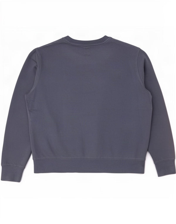 Suéter feminino Marks & Spencer de grandes dimensões Reino Unido 16 grande algodão azul