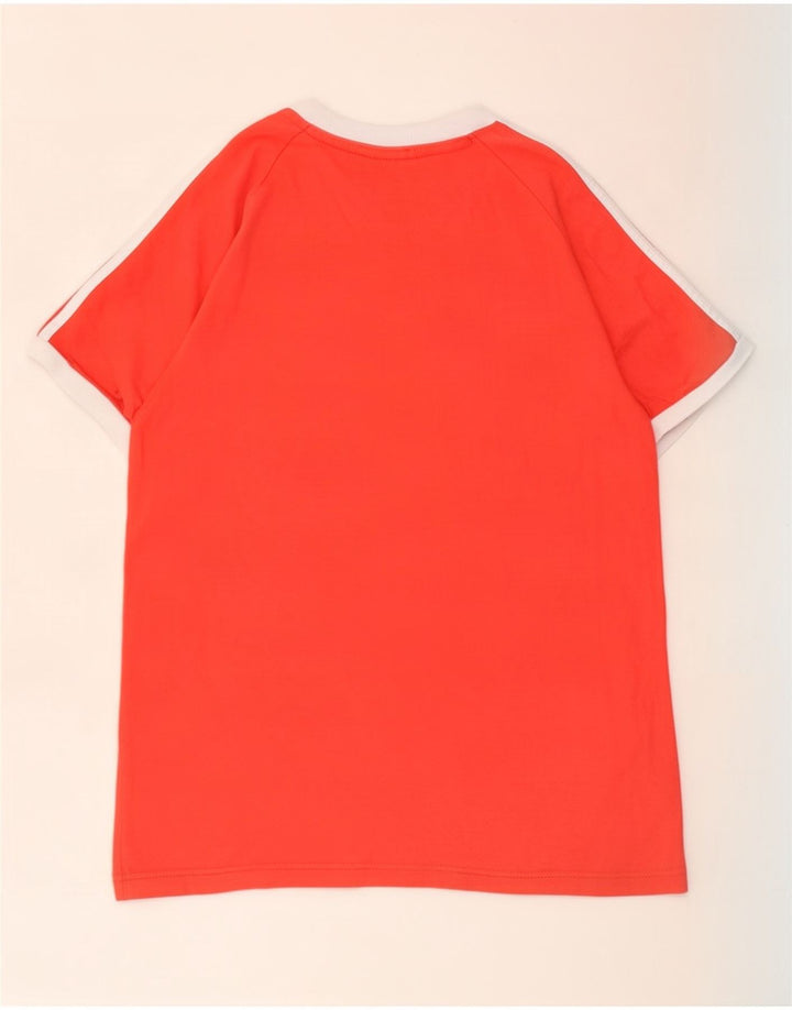 Adidas Mens Camiseta Top Médio Algodão Vermelho