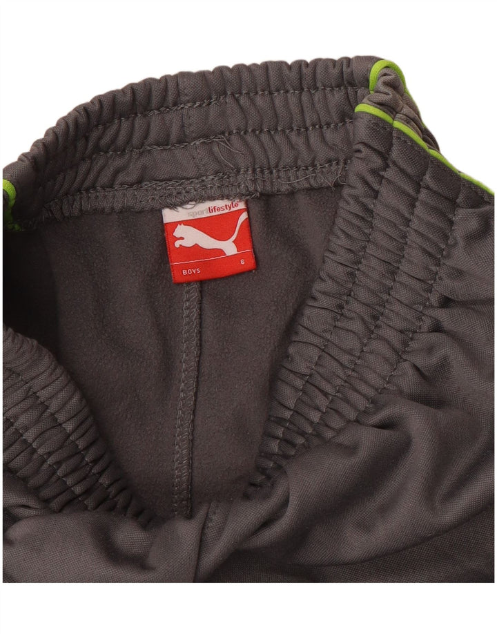 Calças de treino Puma Boys 5-6 anos cinza camuflagem
