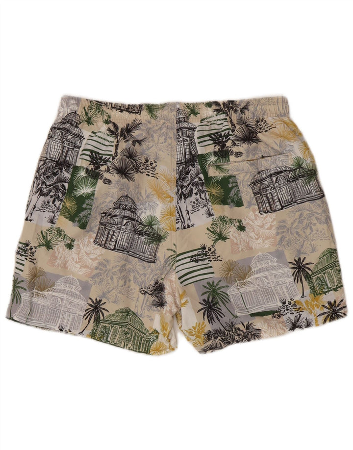 Reiss Shorts de natação masculino gráfico médio poliéster multicolorido