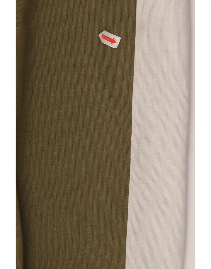 Puma Mens Full Tracksuit Medium Khaki Colourblock Algodão