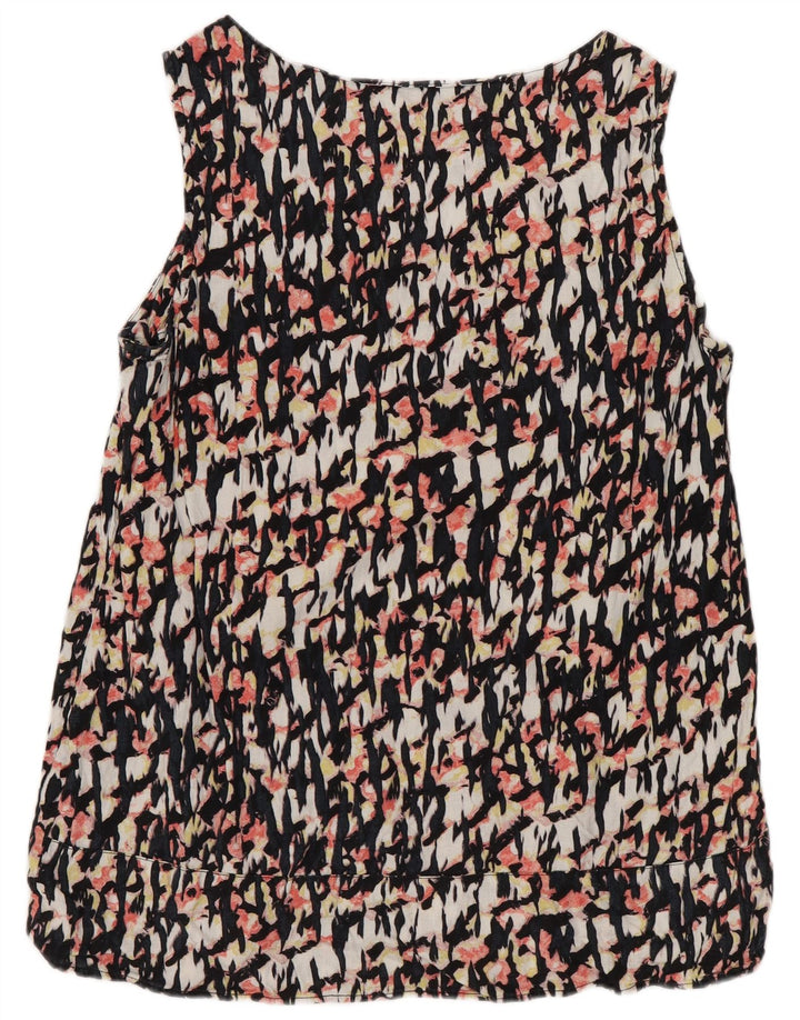 Blusa feminina Marks & Spencer com padrão abstrato Reino Unido 10 pequena multicolorida