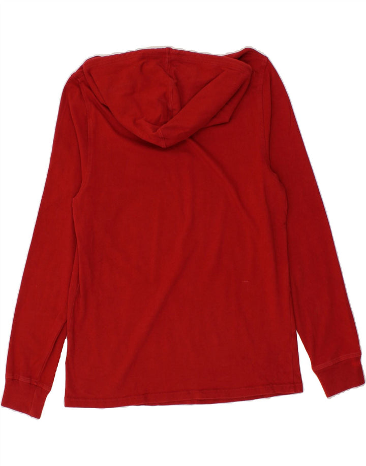 CHAMPION Mens Graphic Hoodie Jumper Medium Red Cotton Vintage Champion and Second-Hand Champion from Messina Hembry 