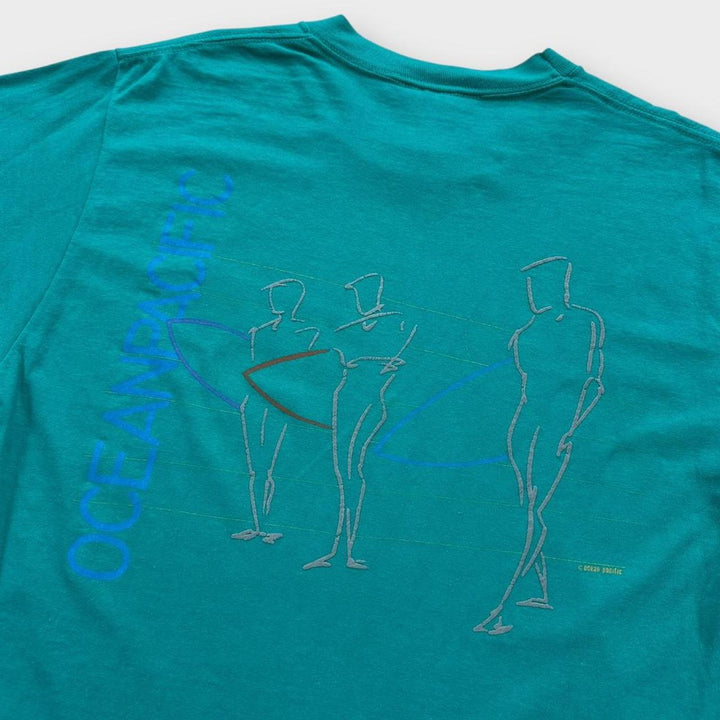 Camiseta vintage ocean Pacific com estampa - grande