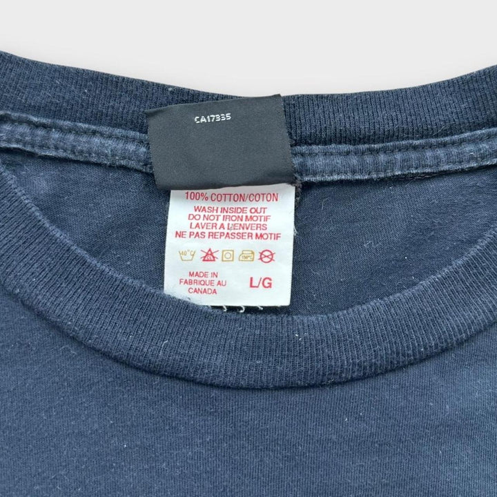 Y2K Camiseta gráfica acima da borda - grande