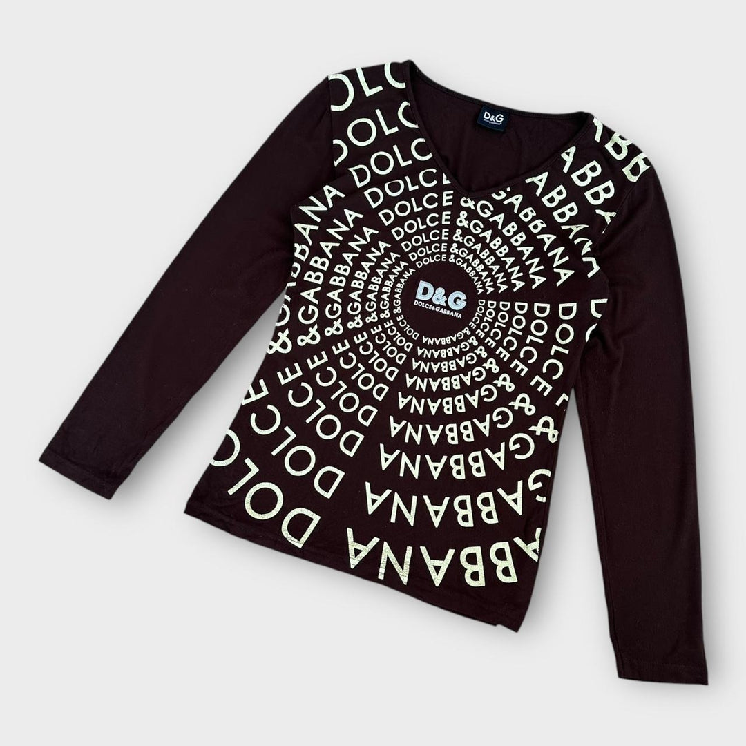 Top D&G Y2K MARROM - grande feminino