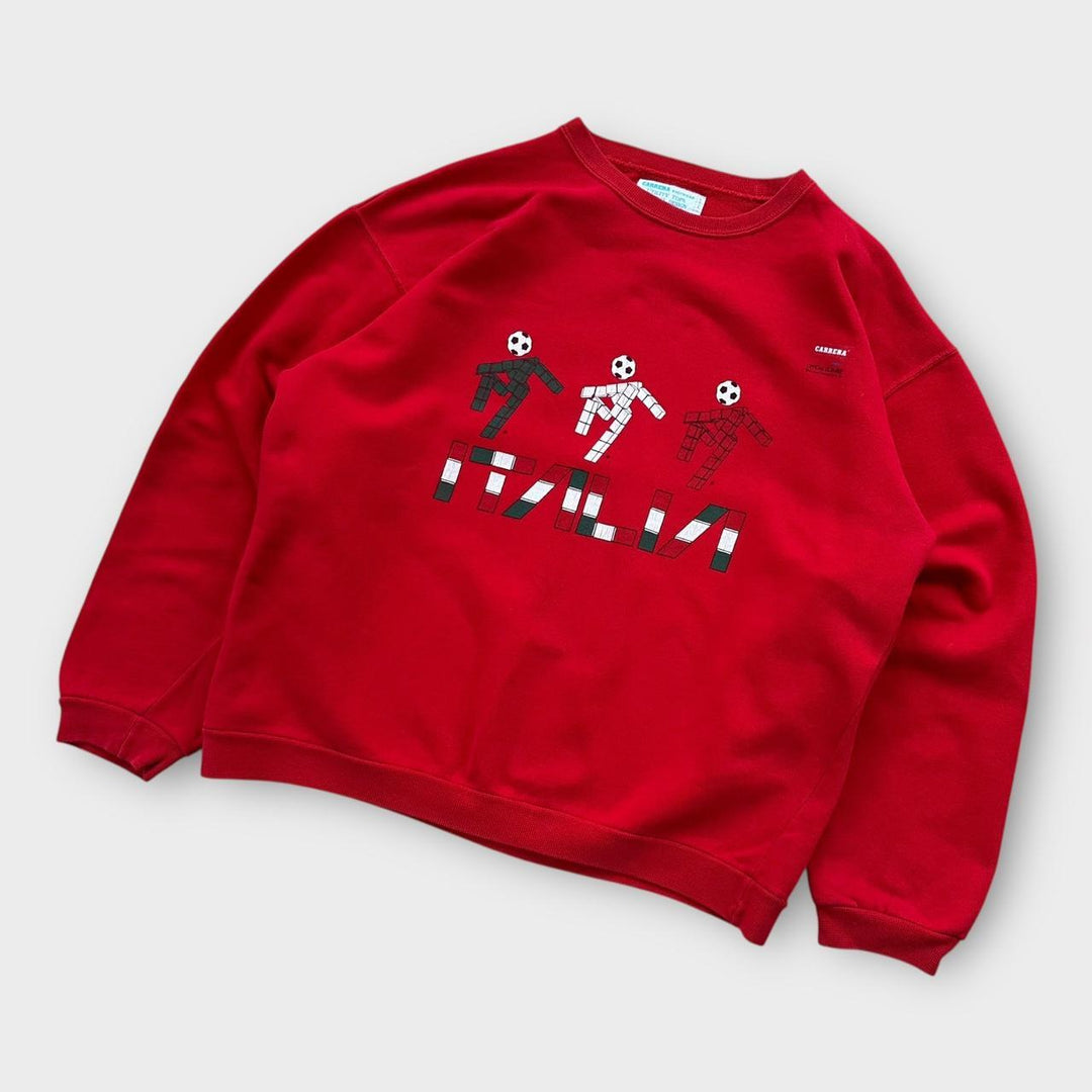 Moletom vintage Italia 90 carrera - grande (quadrado)