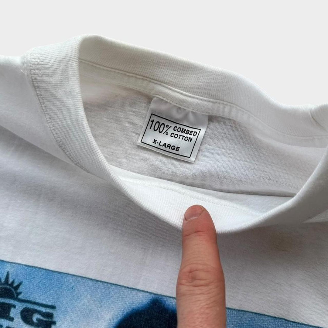 País grande, por que a camiseta vintage de face longa - XL