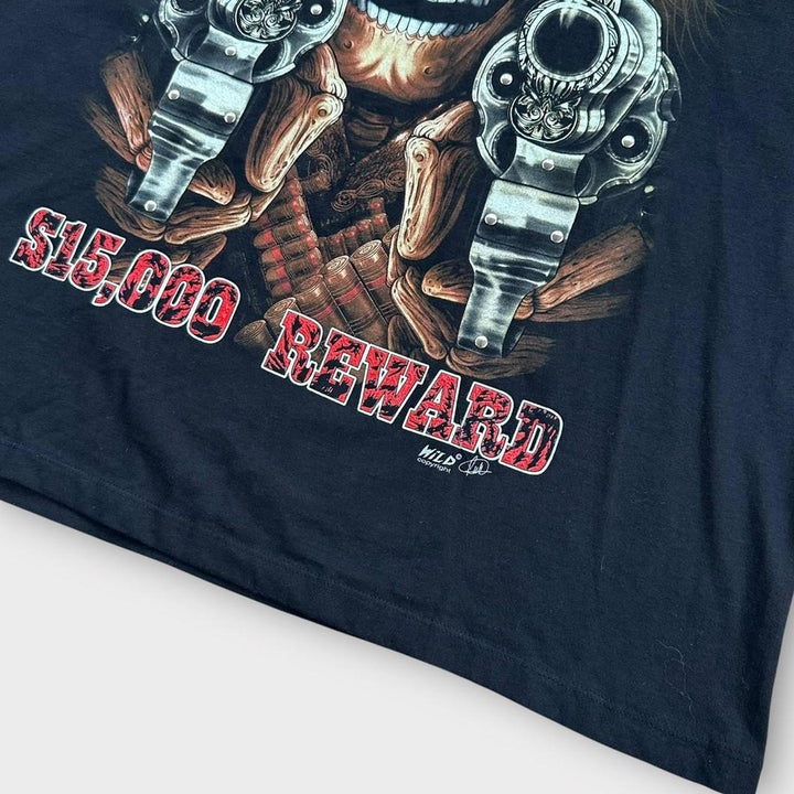 Camiseta com estampa de caveira - XL