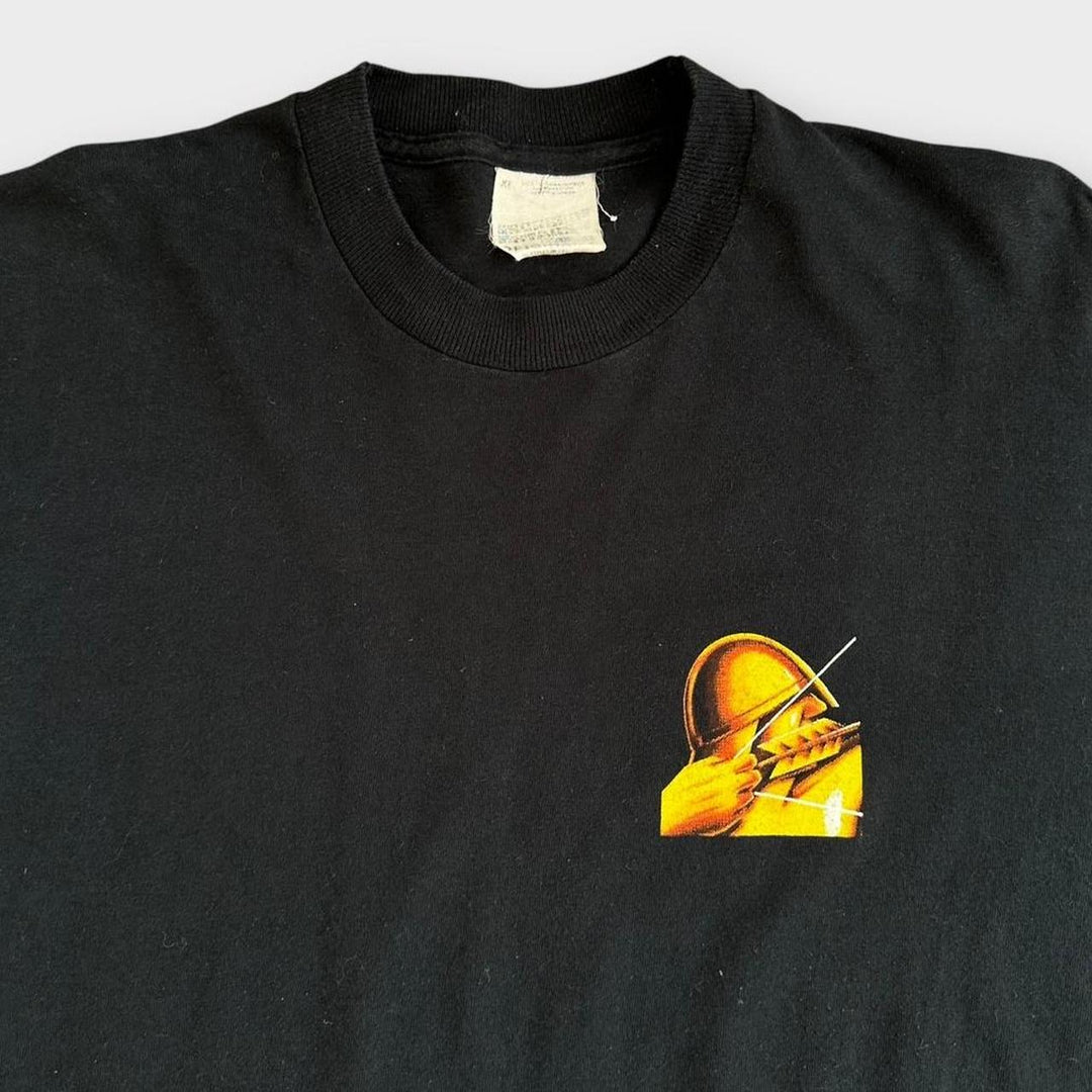 Camiseta vintage com estampa de arco forte - XL