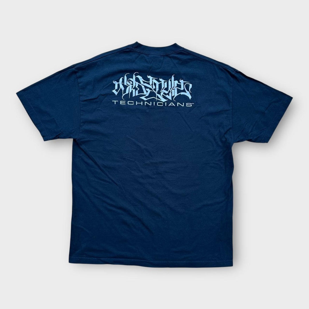 Camiseta com estampa Hip-Hop Technicians estilo selvagem - XL