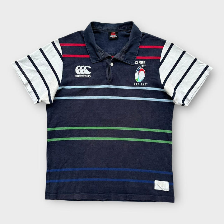 Top de rugby Canterbury Six Nations – infantil grande (cabe como um pequeno)