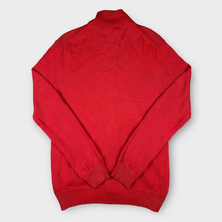 Suéter vintage de malha com zíper Thomas Burberry - XL