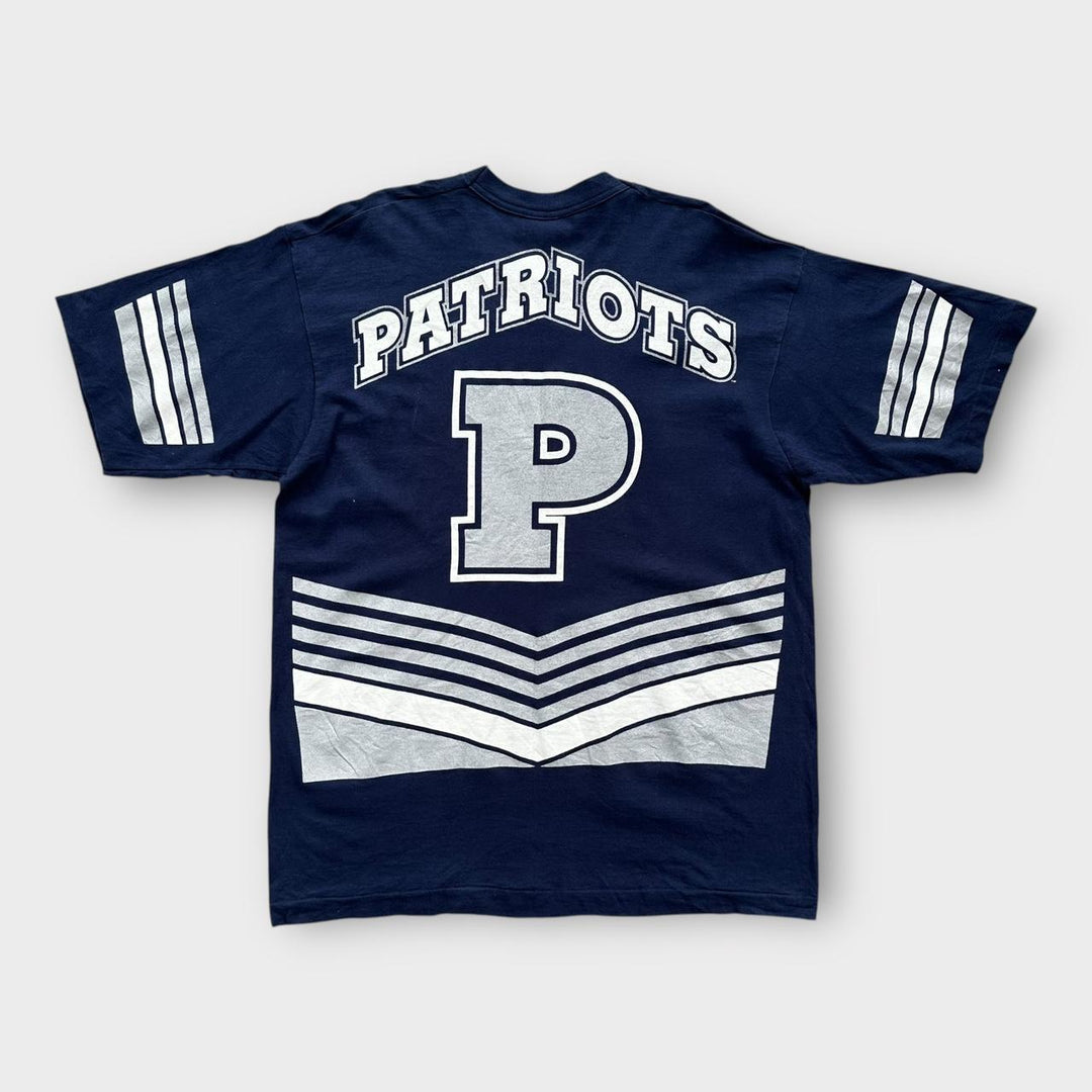 Camiseta vintage Patriots com ponto único - XL
