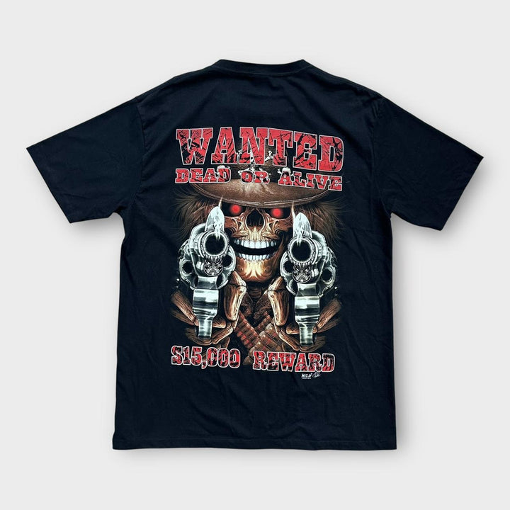 Camiseta com estampa de caveira - XL