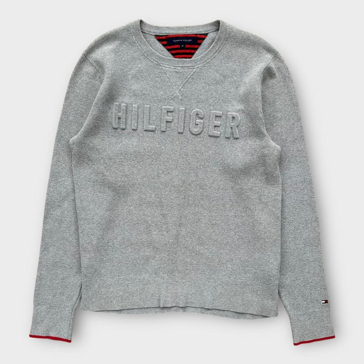 Tommy Hilfiger Suéter de tricô soletrado - médio