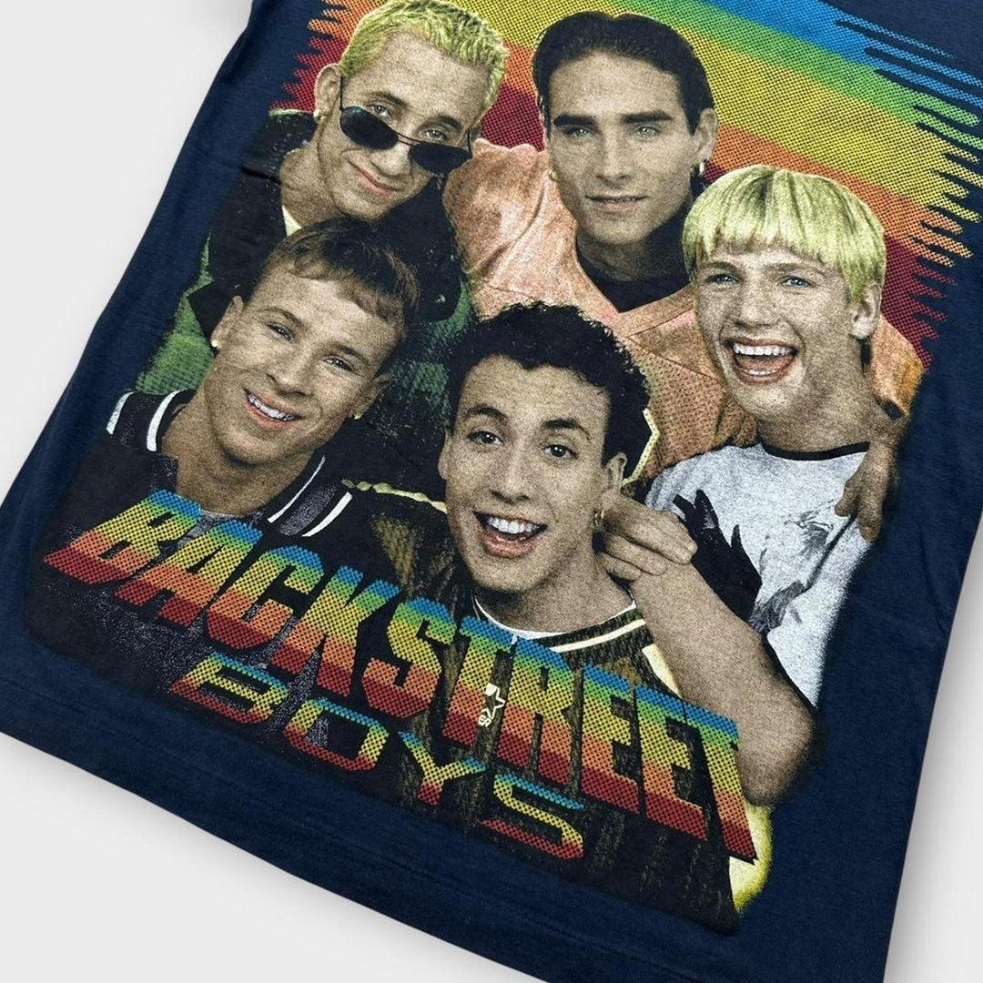 Camiseta vintage dos Backstreet Boys - média