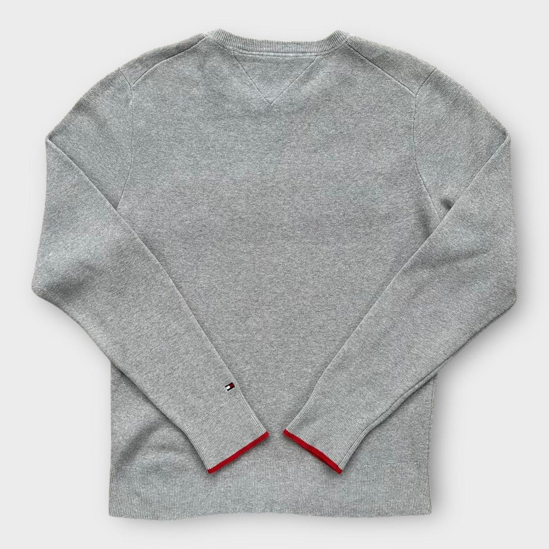Tommy Hilfiger Suéter de tricô soletrado - médio