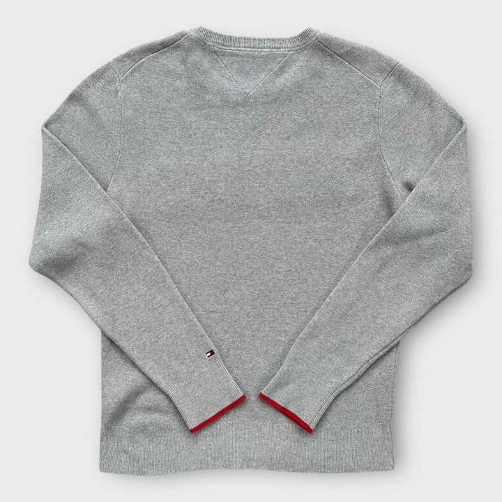 Tommy Hilfiger Suéter de tricô soletrado - médio