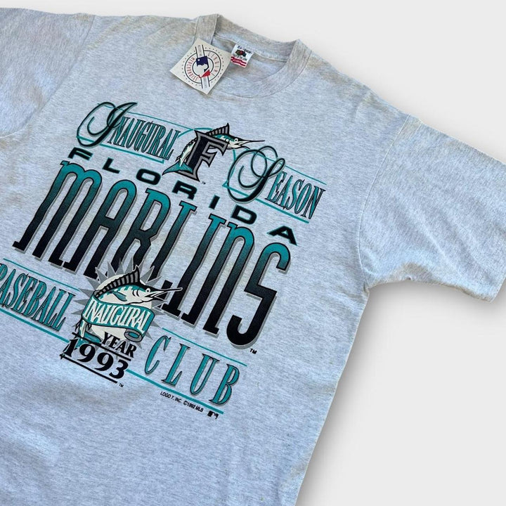 Camiseta vintage Florida Marlins com estampa - XL