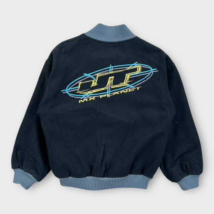 Jaqueta bomber vintage de motocross - pequena
