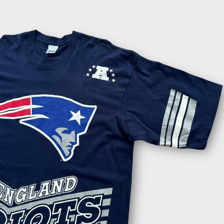 Camiseta vintage Patriots com ponto único - XL