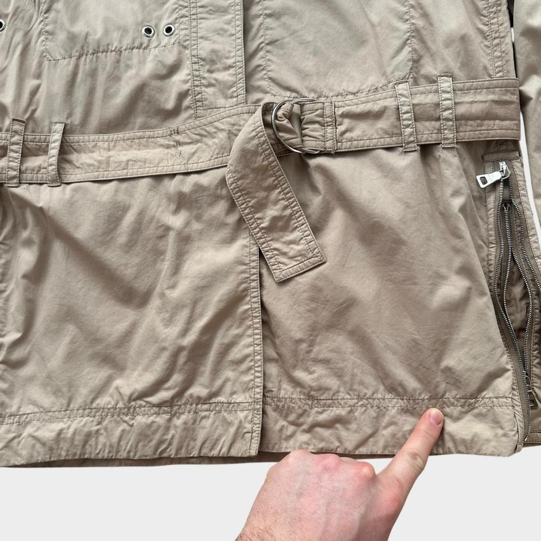 Trench coat técnico esportivo Prada - feminino tamanho médio 44 (xadrez