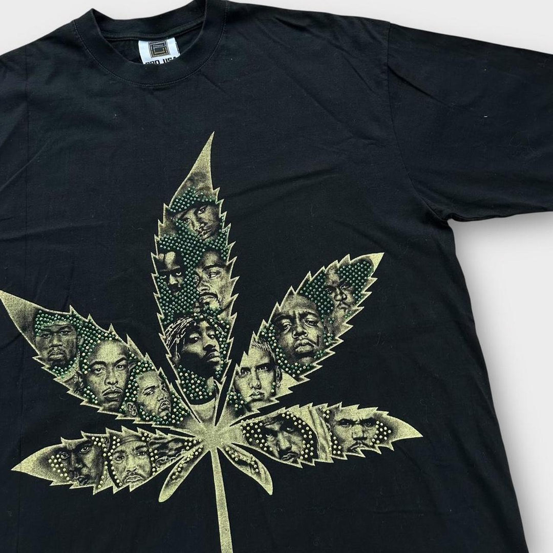 Camiseta gráfica vintage Hip-Hop - XL (folgada)