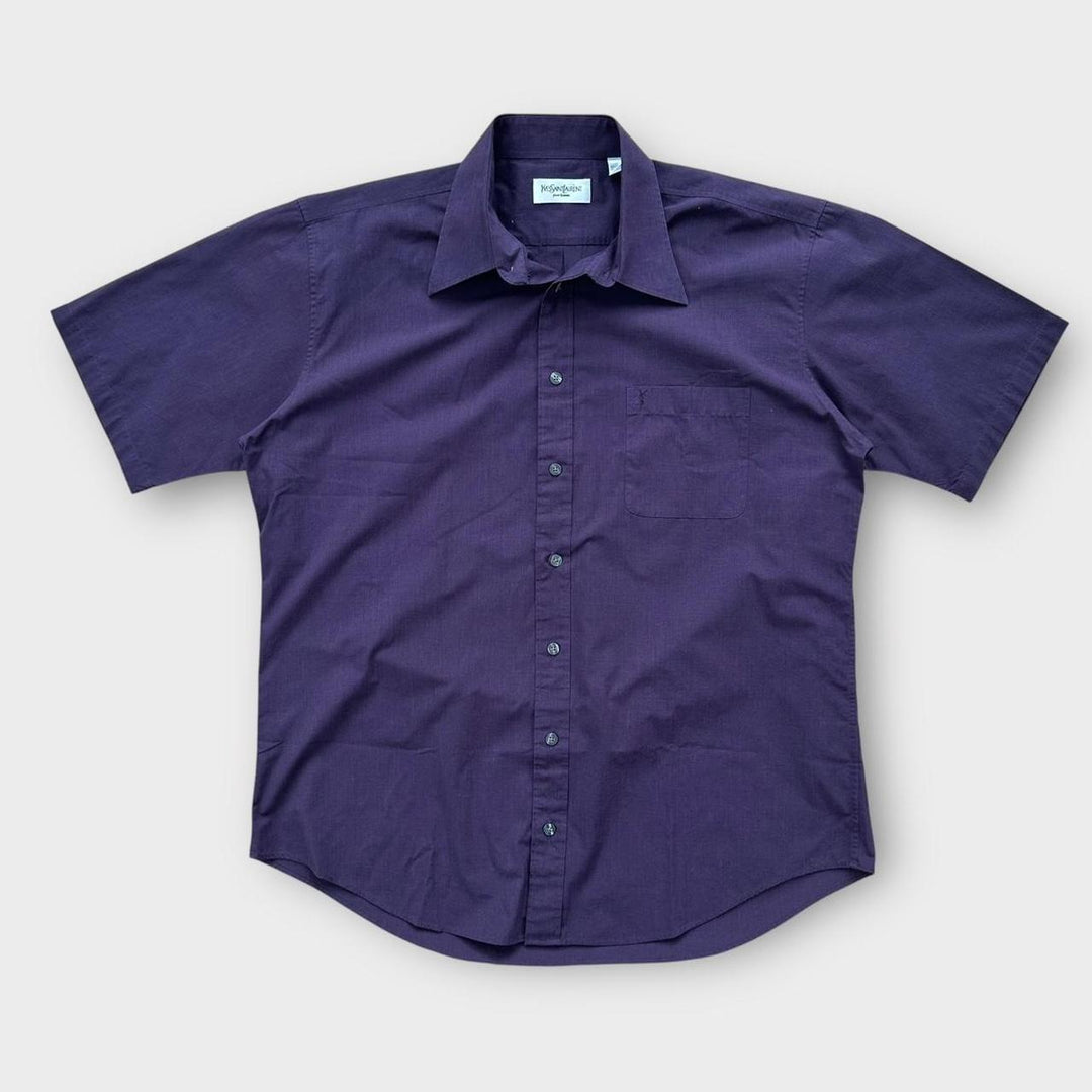 Camisa vintage YSL de manga curta - grande