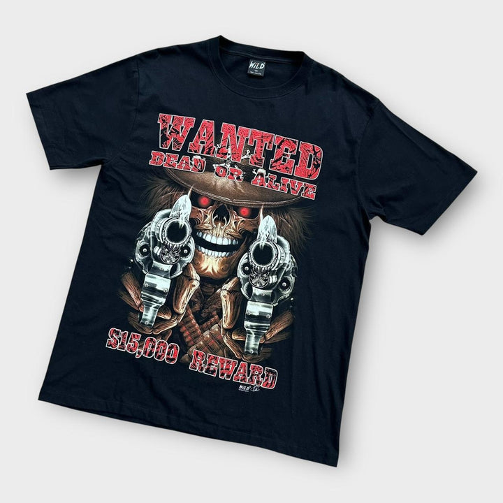 Camiseta com estampa de caveira - XL