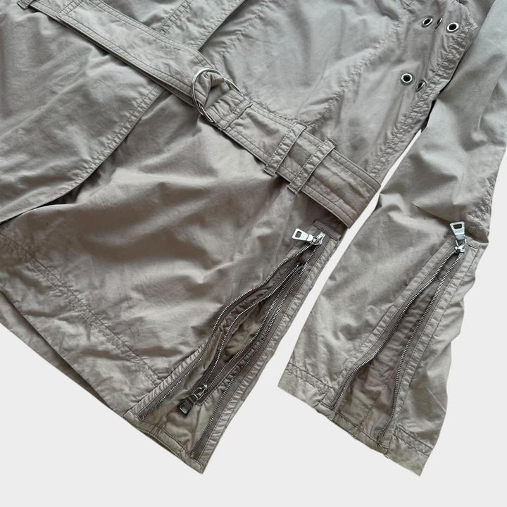 Trench coat técnico esportivo Prada - feminino tamanho médio 44 (xadrez