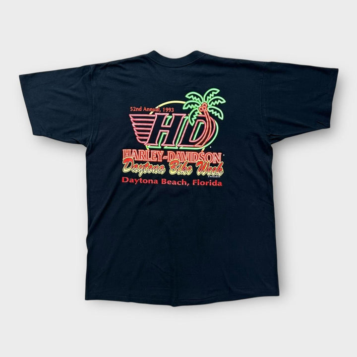 Camiseta vintage com estampa Harley Davidson - XL