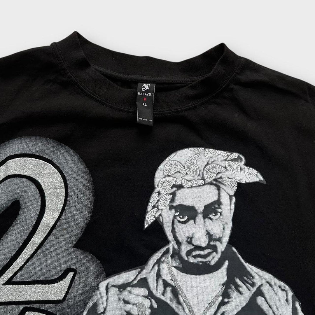 Camiseta gráfica vintage Tupac - XL