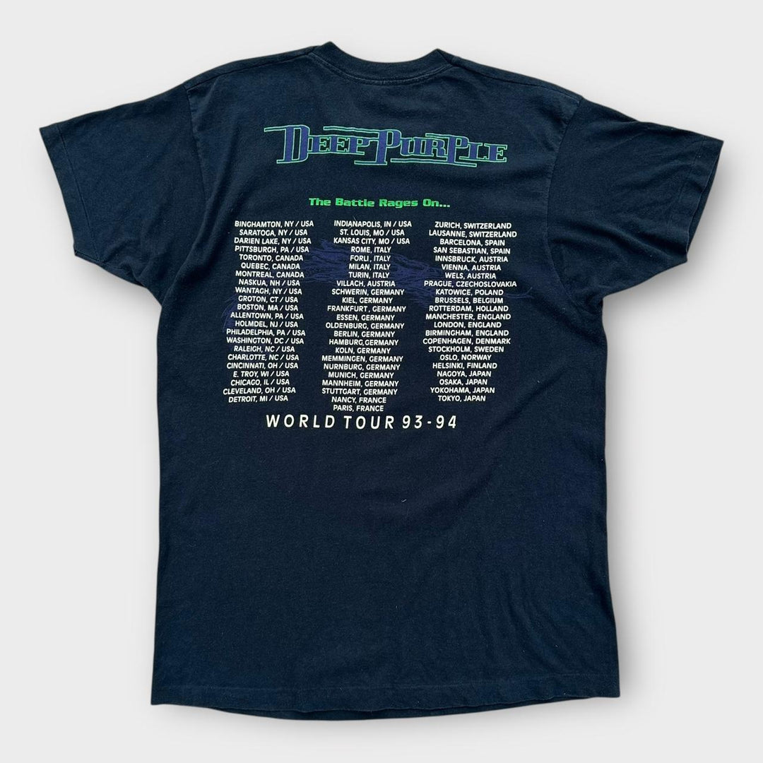 Camiseta vintage da banda Deep Purple 1993 - grande