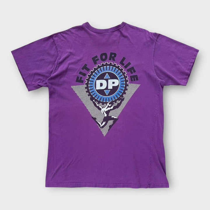 Camiseta vintage com estampa de ginástica - XXL