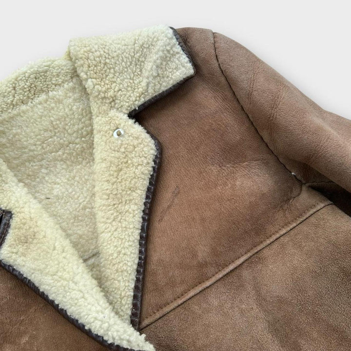 Jaqueta vintage de pele de carneiro - média