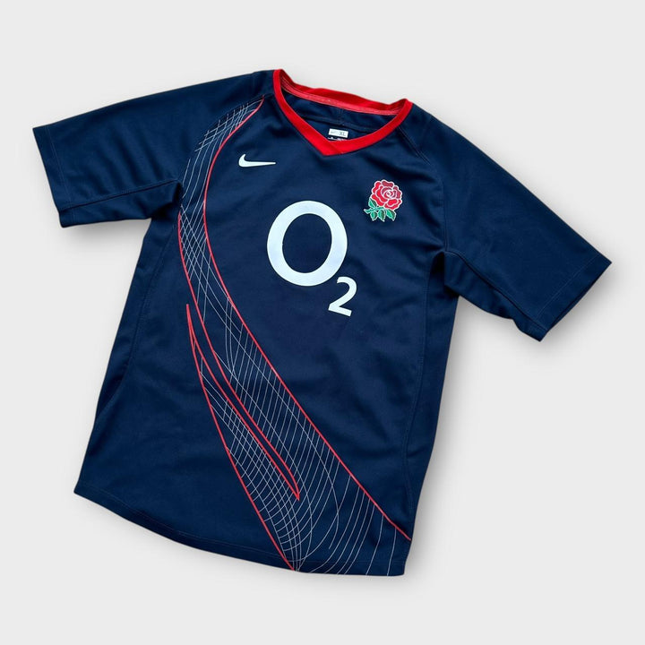 Top de rugby da Inglaterra - crianças 13/15 (cabe como um pequeno)