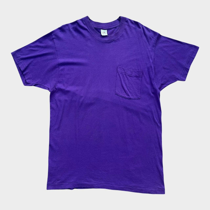 Vintage Fruit of the Loom em branco - XL