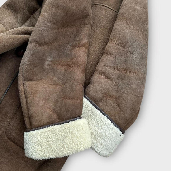 Jaqueta vintage de pele de carneiro - média