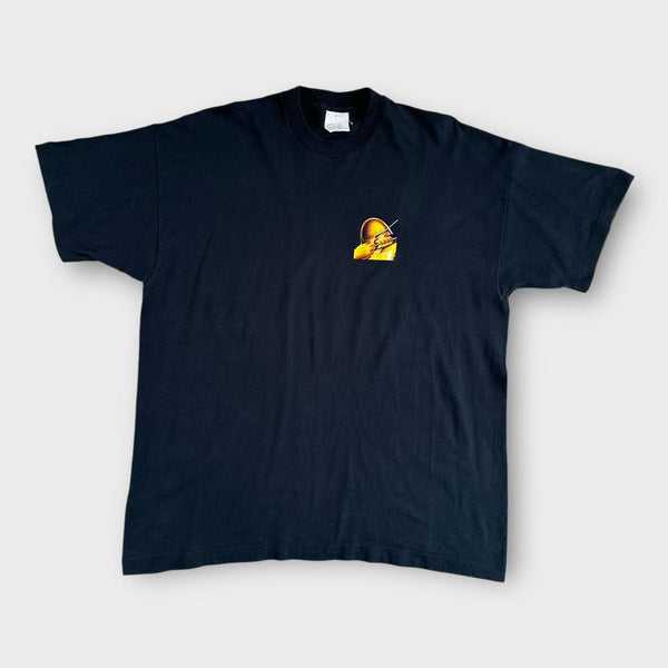 Camiseta vintage com estampa de arco forte - XL