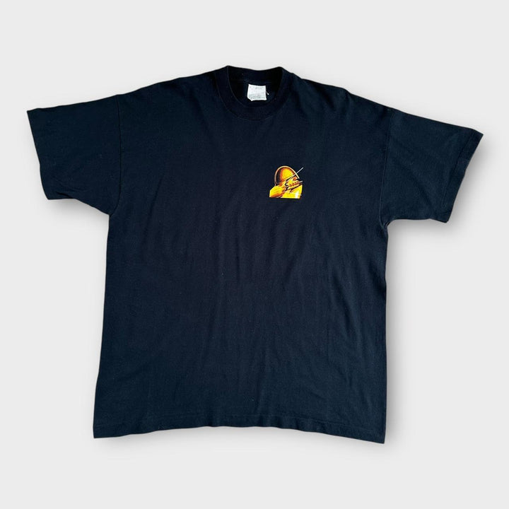 Camiseta vintage com estampa de arco forte - XL