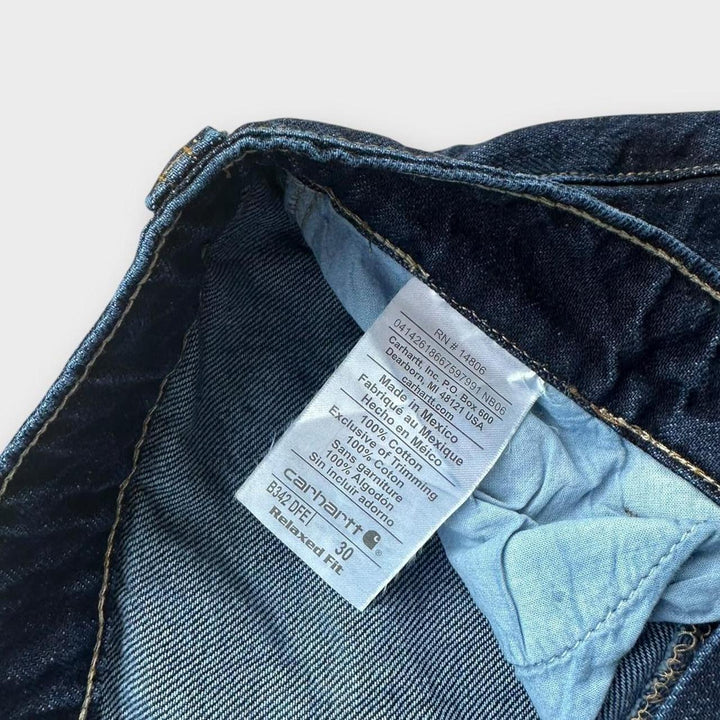 Shorts jeans Carhartt para trabalho - cintura de 30 polegadas