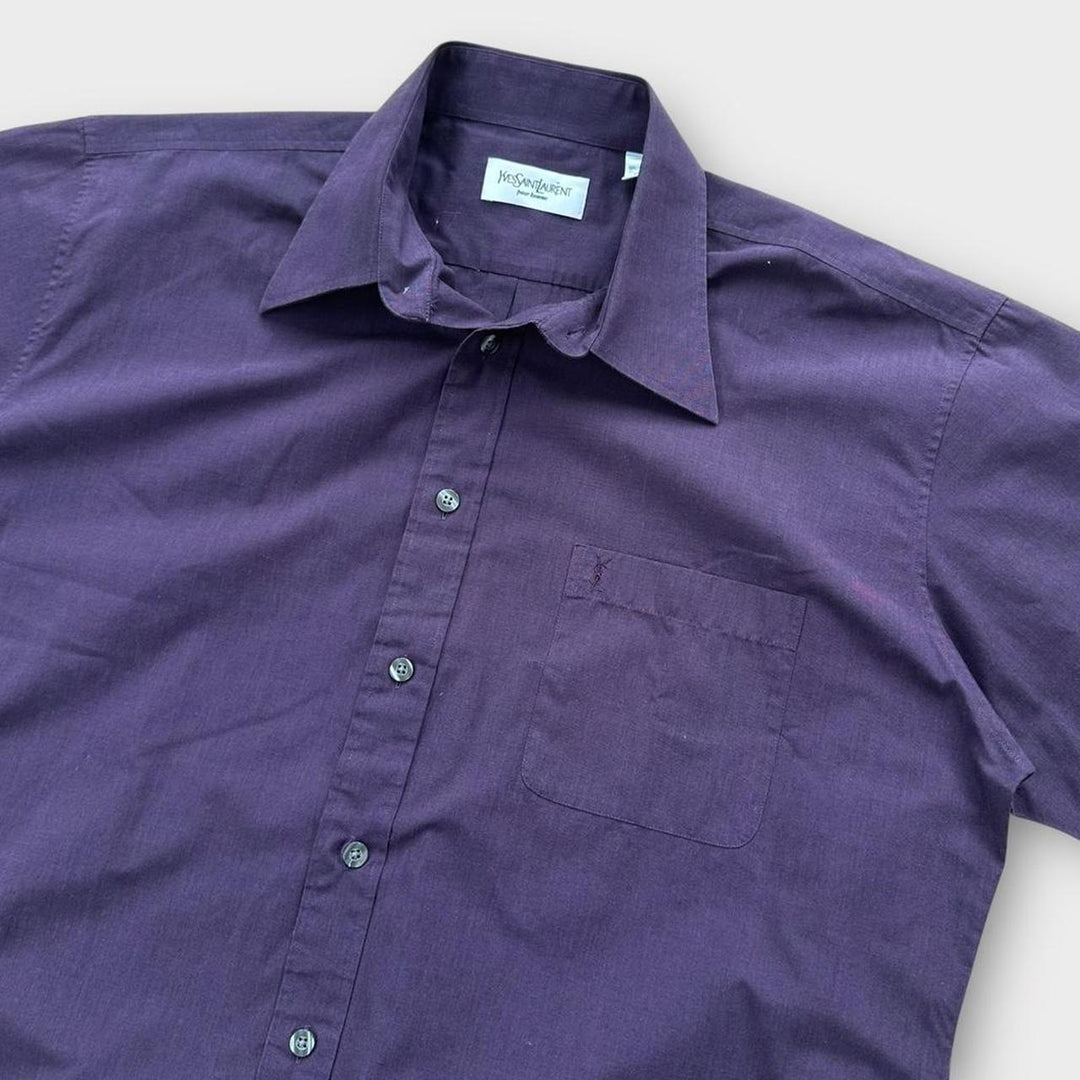 Camisa vintage YSL de manga curta - grande