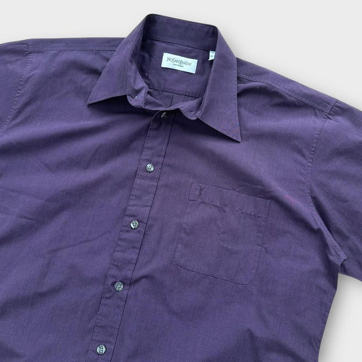 Camisa vintage YSL de manga curta - grande