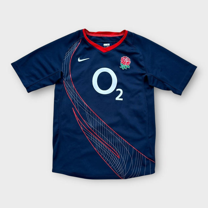 Top de rugby da Inglaterra - crianças 13/15 (cabe como um pequeno)