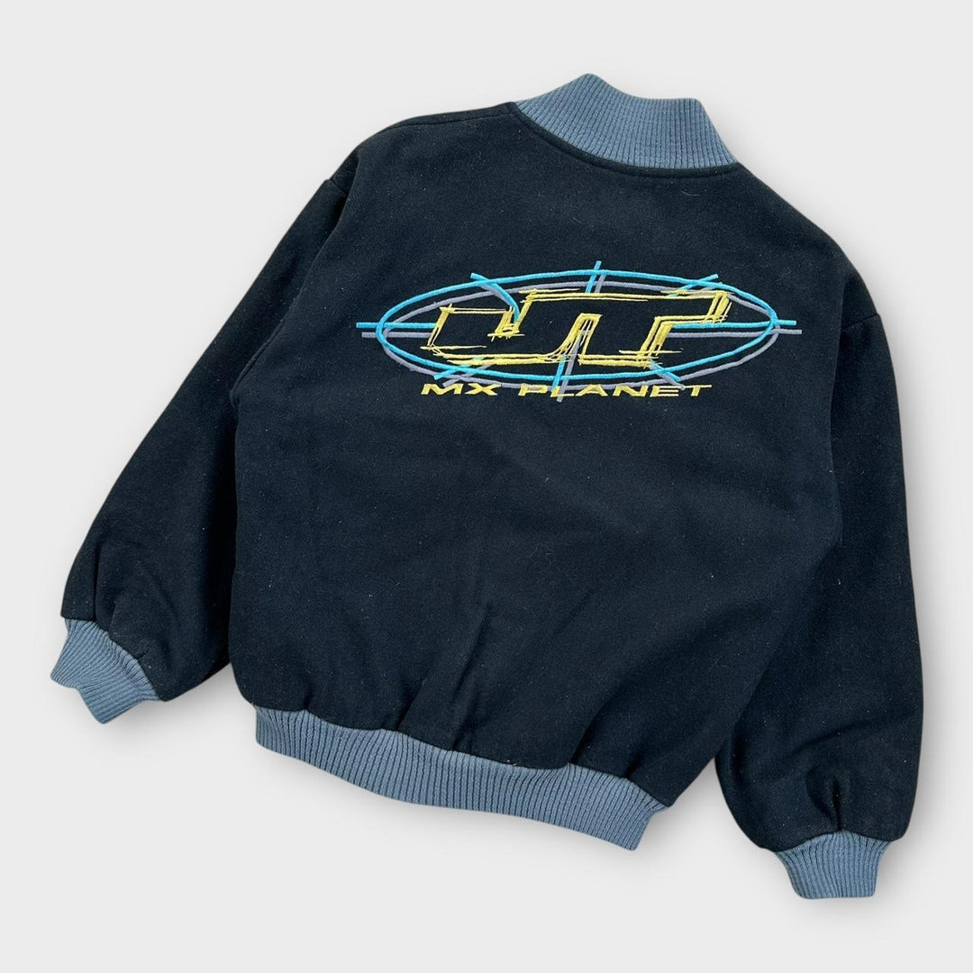 Jaqueta bomber vintage de motocross - pequena