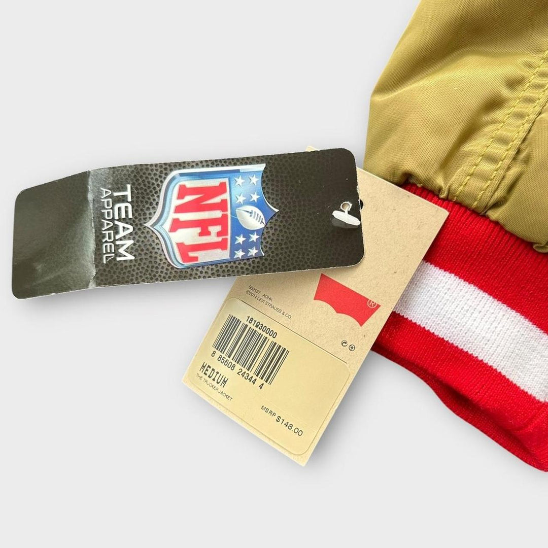 Jaqueta bomber jeans universitária Levi’s NFL – média