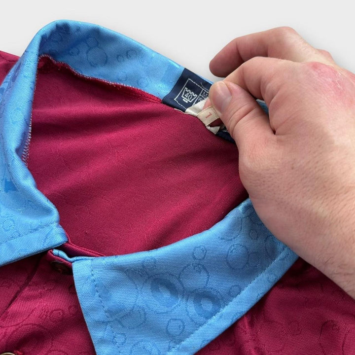 Camisa de futebol vintage do West Ham - grande (folgada)