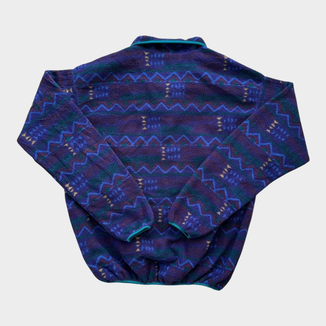 Casaco polar vintage Columbia com padrão descolado - XL